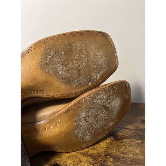 JUSTIN Rancho 11” Western Boots BUTTERSCOTCH Men Sz 11D, MSRP $290, MADE IN USA - Picture 6 of 8